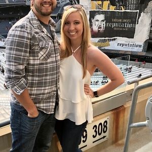 White halter top - large